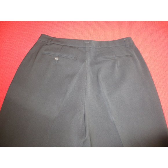 BANANA REPUBLIC BLACK PANTS SIZE 10 STRAIGHT  LEG STRETCH - Picture 3 of 4